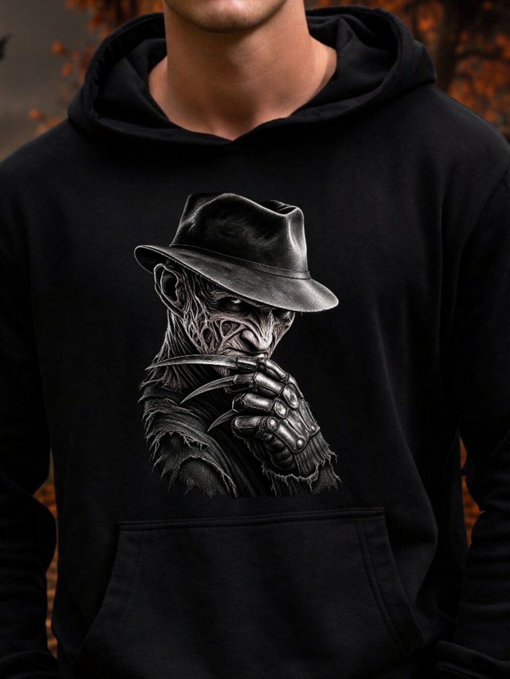 Freddy Krueger HOODIE Graphic Sweatshirt Adult Unisex Halloween Horror Movie